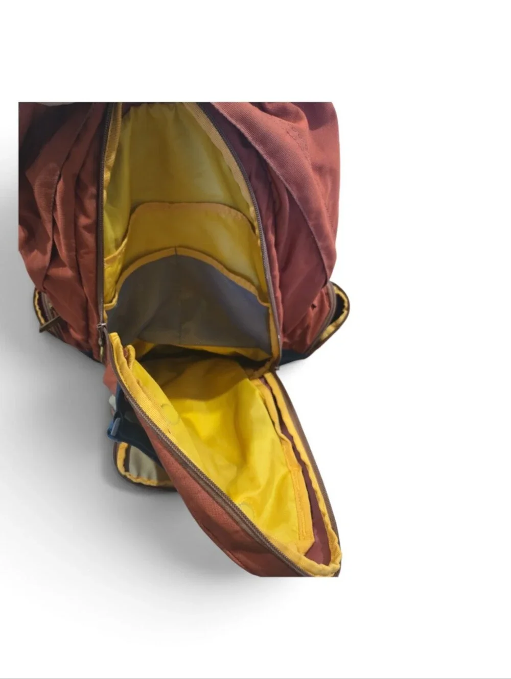 Burton HCSC Shred Scout High Cascade Red & Tan Men's Backpack with Blue Straps